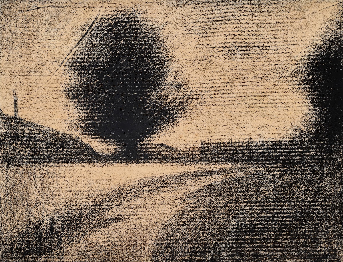 Arbre et route circa 1883