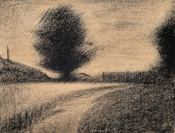 Arbre et route circa 1883
