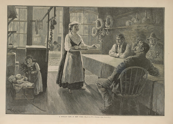 A Sicilian café in New York 1889