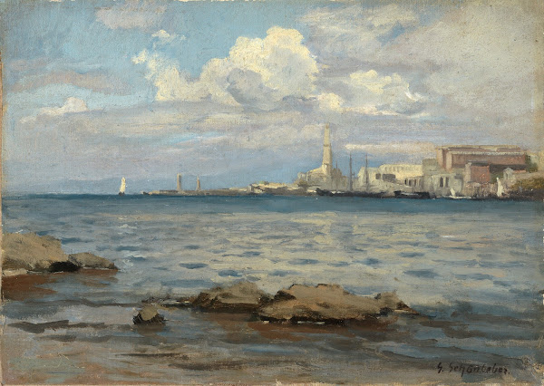 Molo in Genua 1872