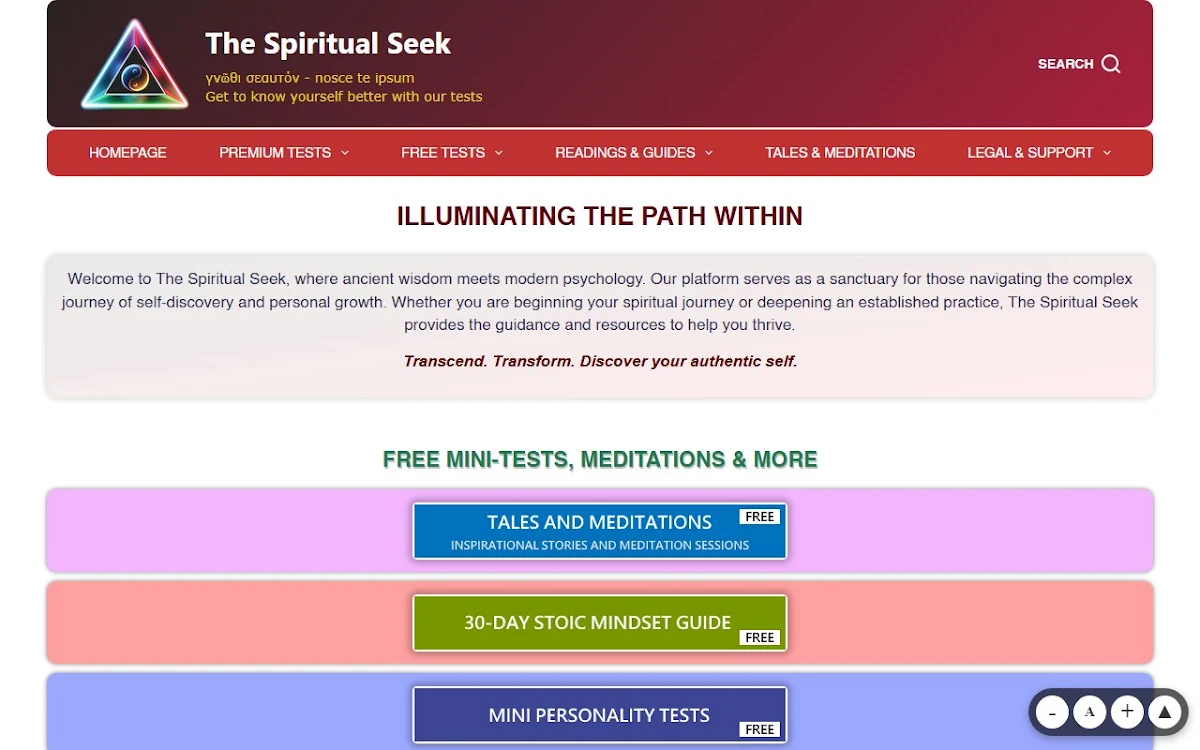 Captura de The Spiritual Seek