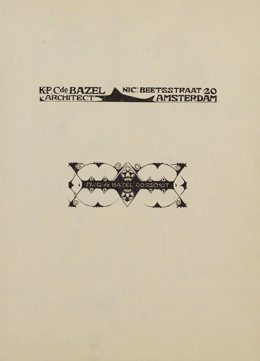 Briefhoofd En Visitekaartje KPC De Bazel En MWG De Bazel Oosschot 1925