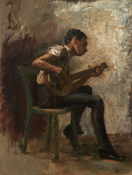 Study for The Dancing Lesson The Banjo Player 1877