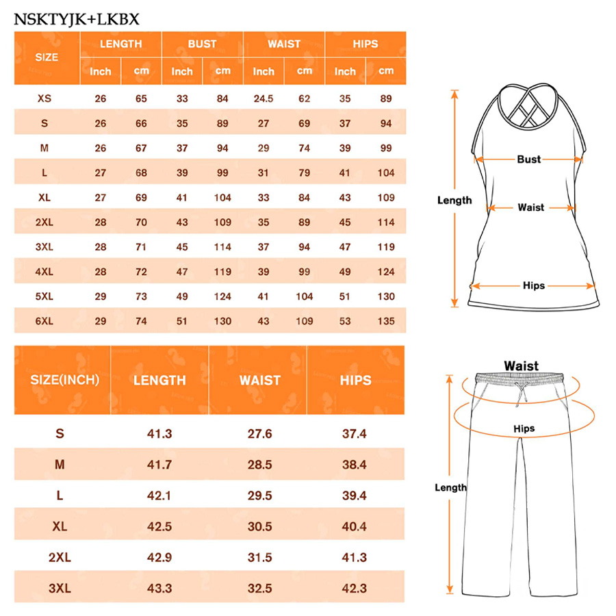 AOP Cut out tank top & women’s wide leg straight pants set