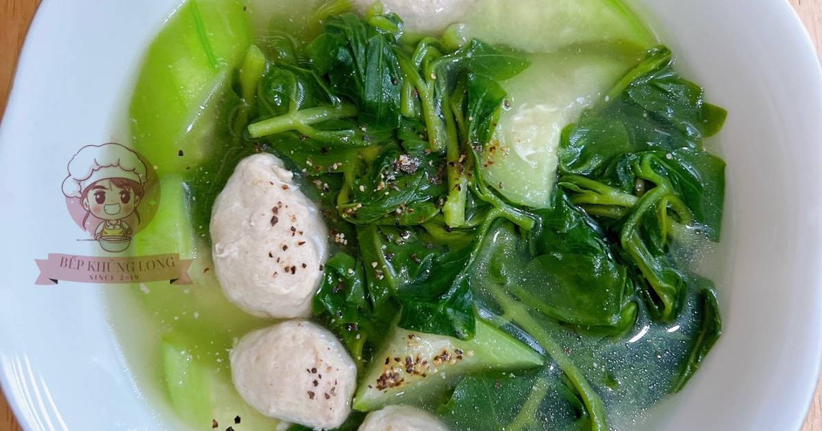 Mồng tơi nấu giò sống