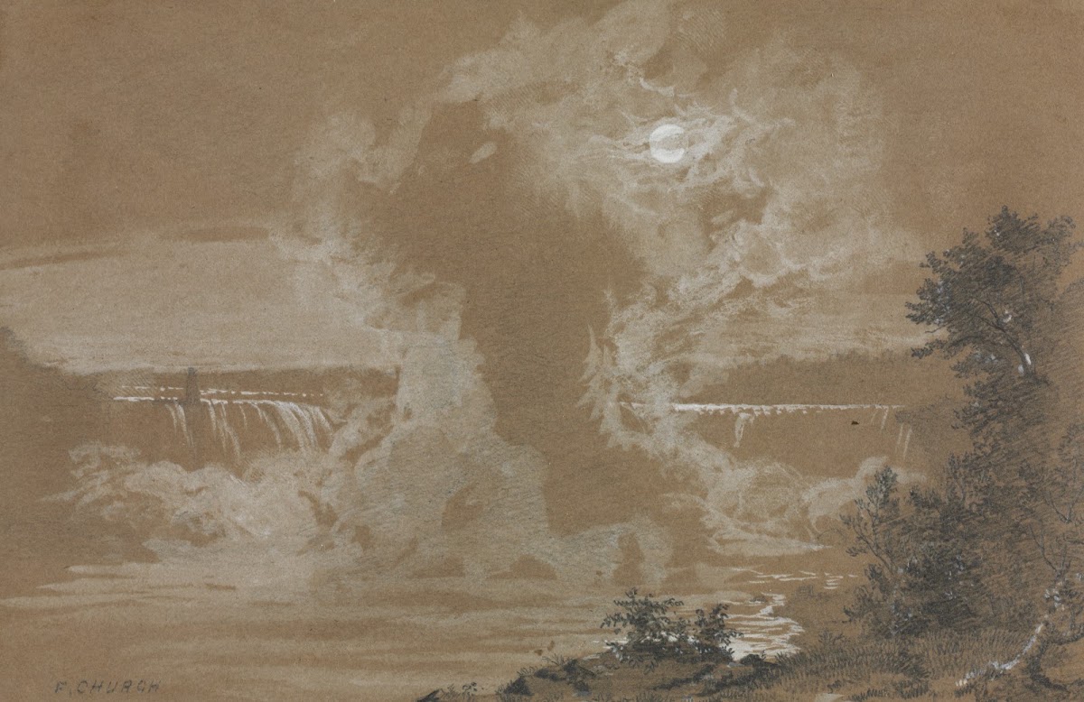 Niagara Falls by Moonlight 1856