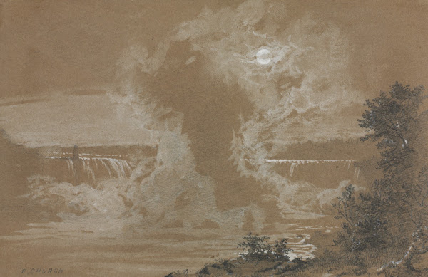Niagara Falls by Moonlight 1856