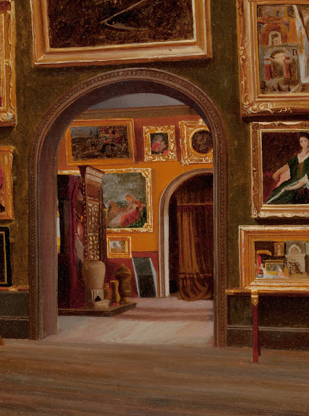 Studio Interior possibly the Boston Athenaeum 19th Century