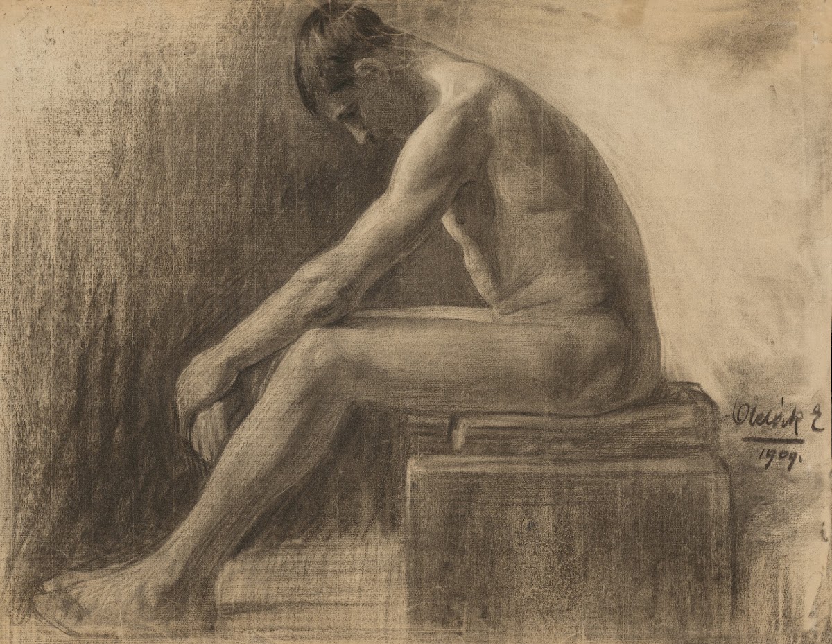 Study of a Seated Man 1909