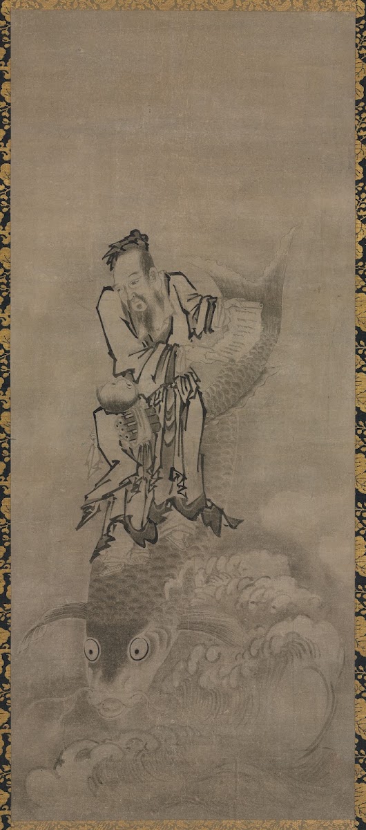 Immortal Riding Carp late 1600s early 1700s