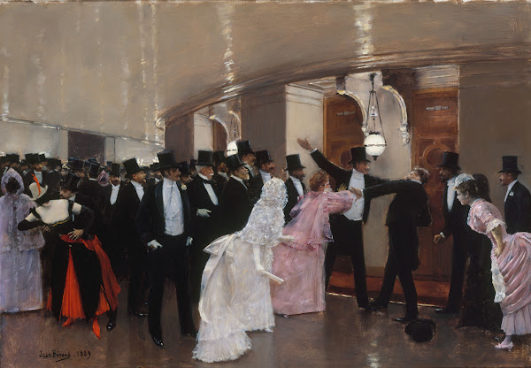 Altercation dans les couloirs de lOpéra 1889