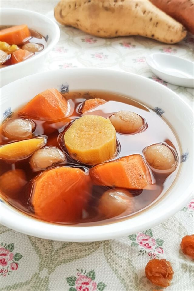 Chè Khoai Lang Gừng Long Nhãn