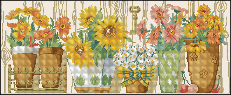 CMP XC02566 Sunflower Pots
