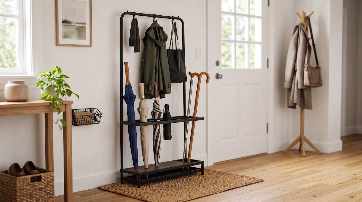 Best Umbrella Stands for Entryways (2026) - BEST COMPACT — IN CONTEXT