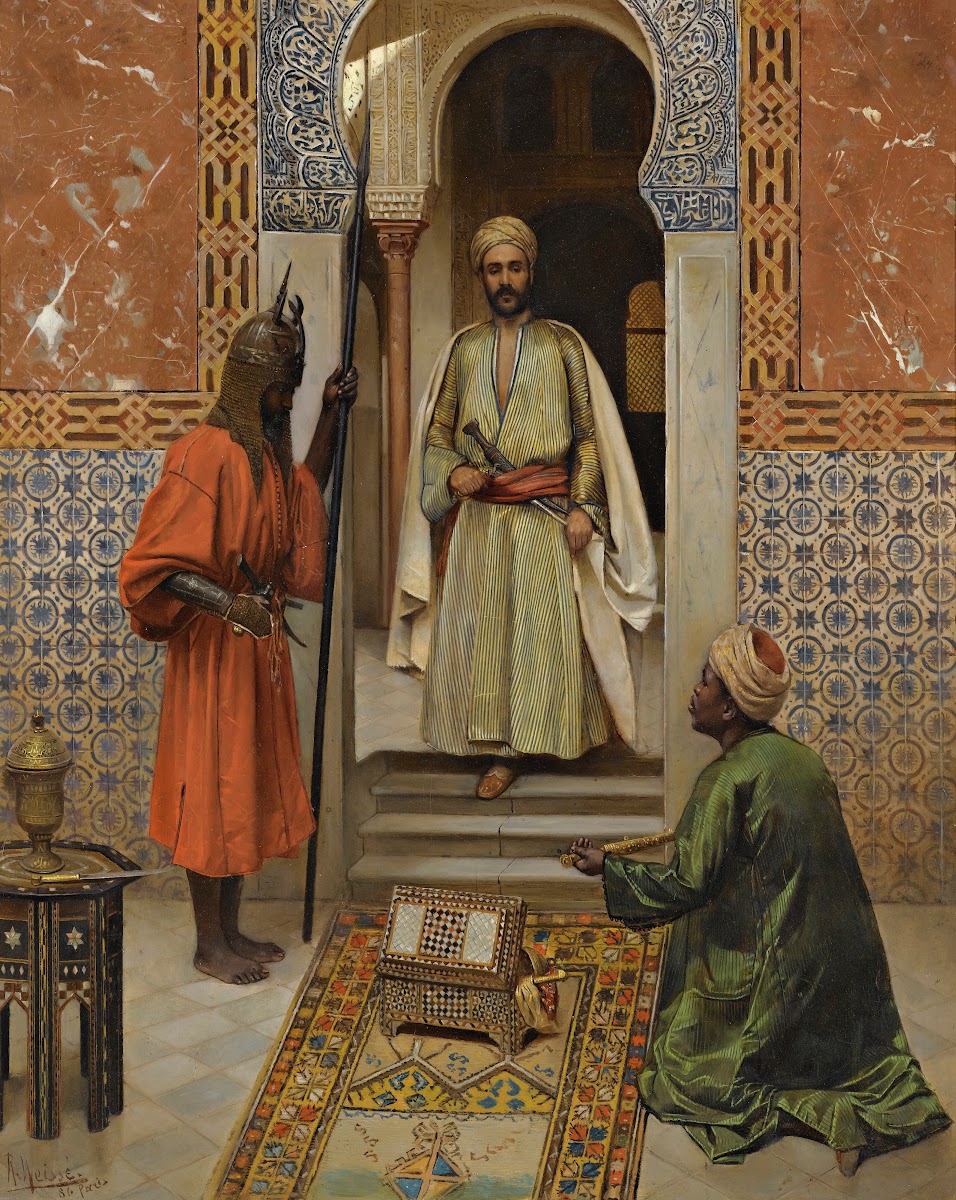 The Arms Merchant Presenting His Wares 1886