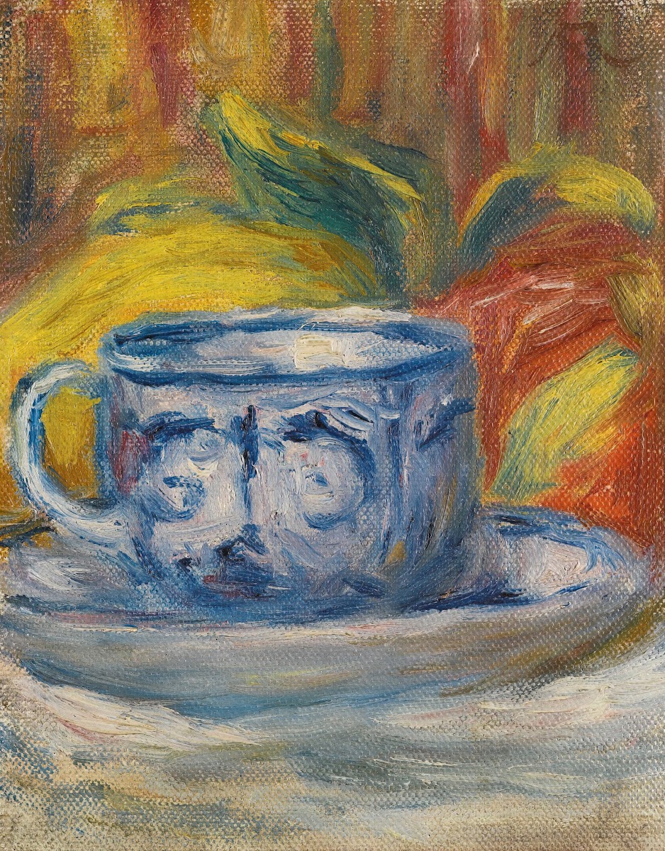 Tasse Et Fruits circa 1910