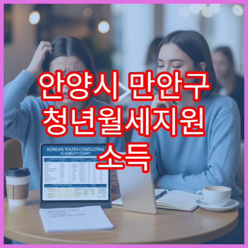 안양시 만안구 청년월세지원 소득 한도와 서류 제출