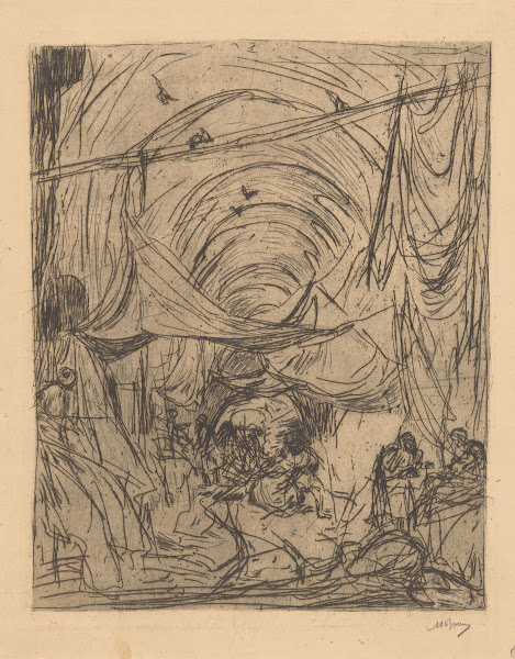 Kooplieden in een bazaar in Constantinopel 1888