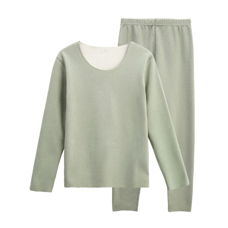 Thermisches Damen-Unterwäsche-Set, Rundhals