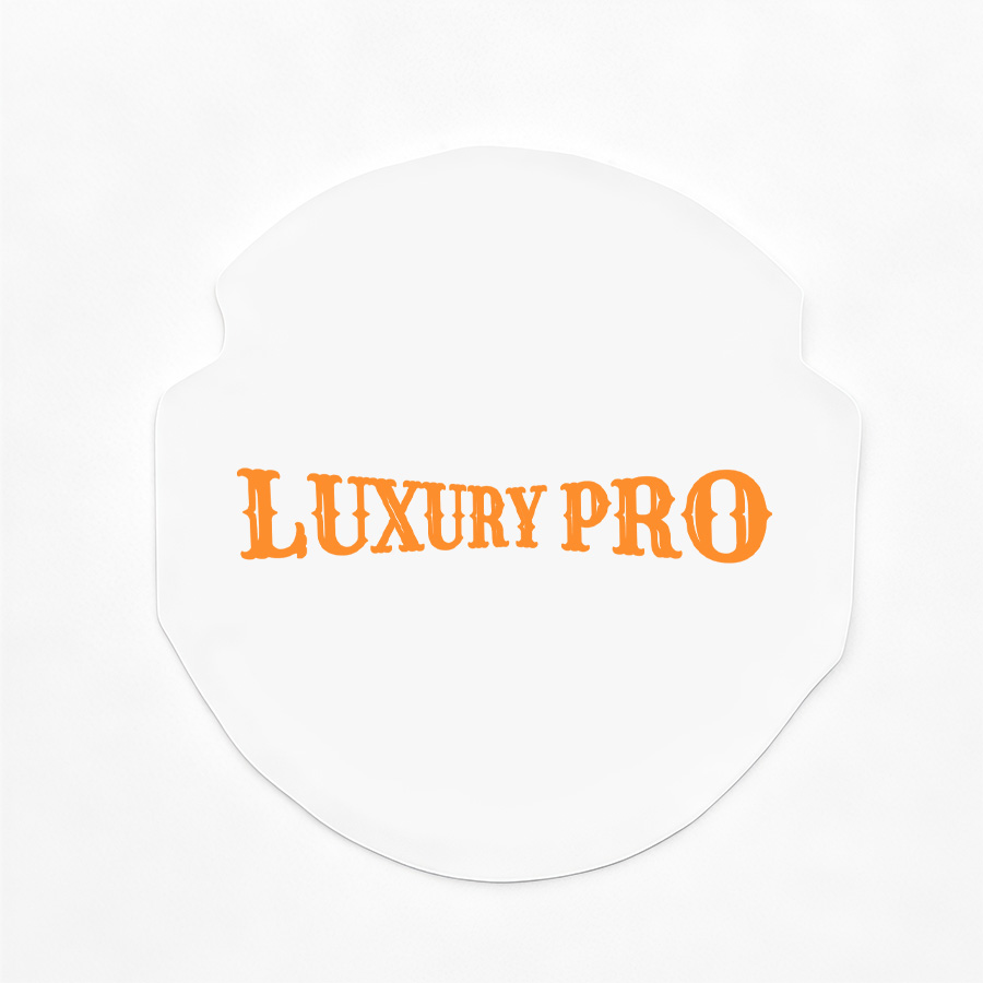 Adhesive sticker - white base