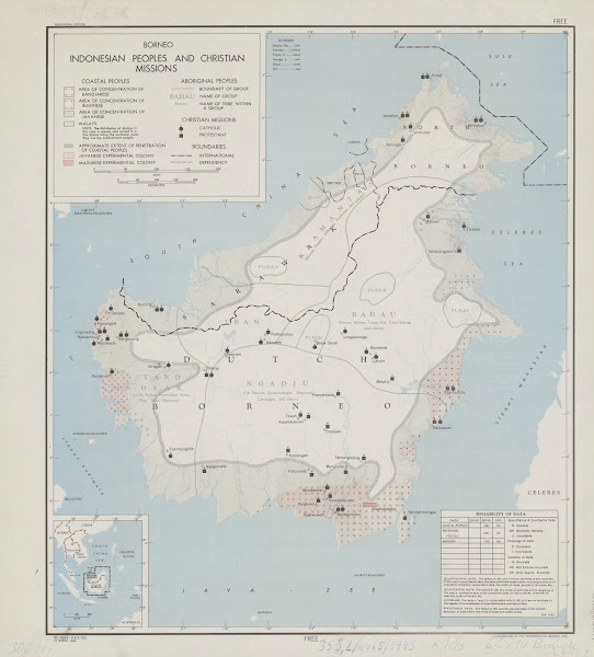 Borneo  Indonesian peoples and Christian missions 1945