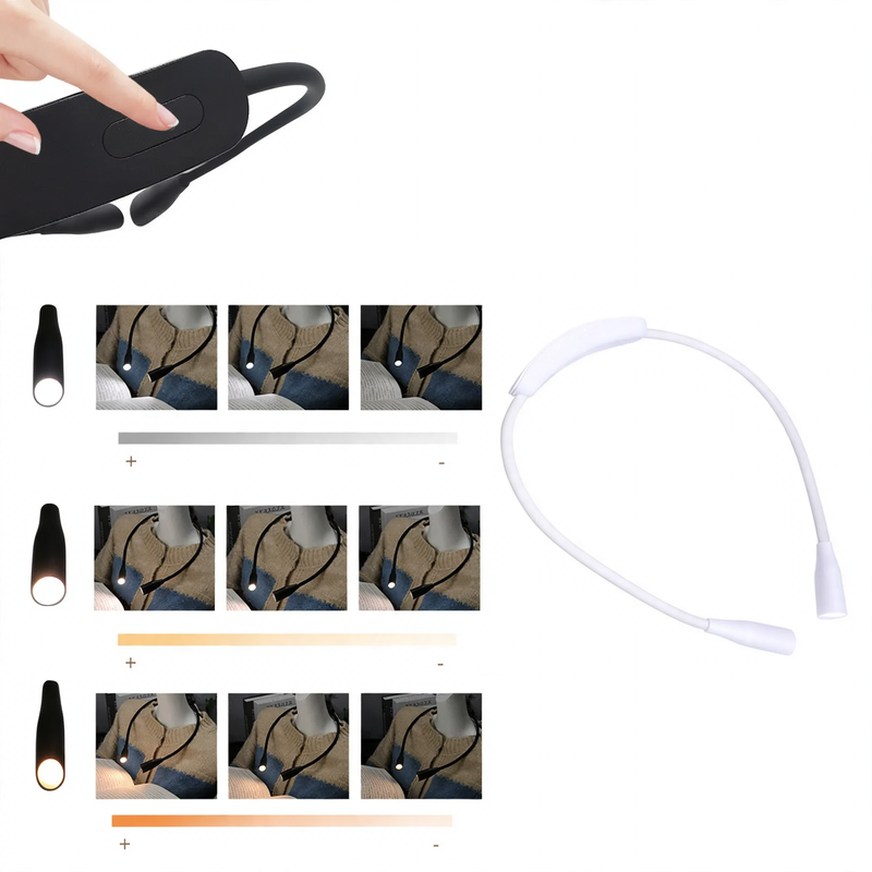 LED-Nackenleuchte, USB-C, für Outdoor und Reparaturen