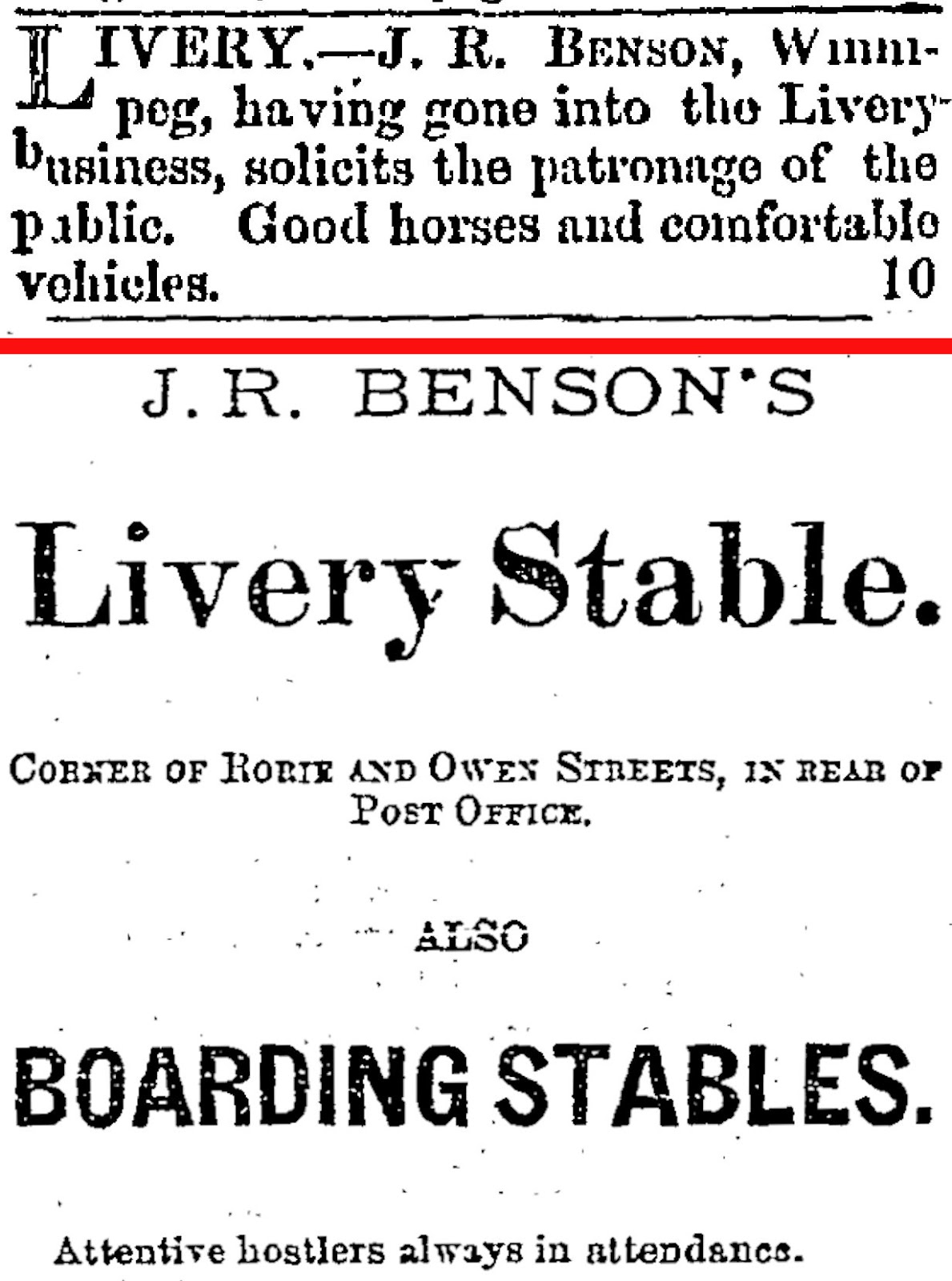 Benson_Livery_ads_top_ManitobaLiberal8Jun72_bot_ManitobaHerald17Jul77.jpg