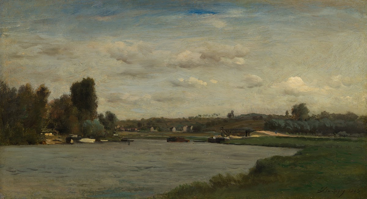 Landscape on a River 1863