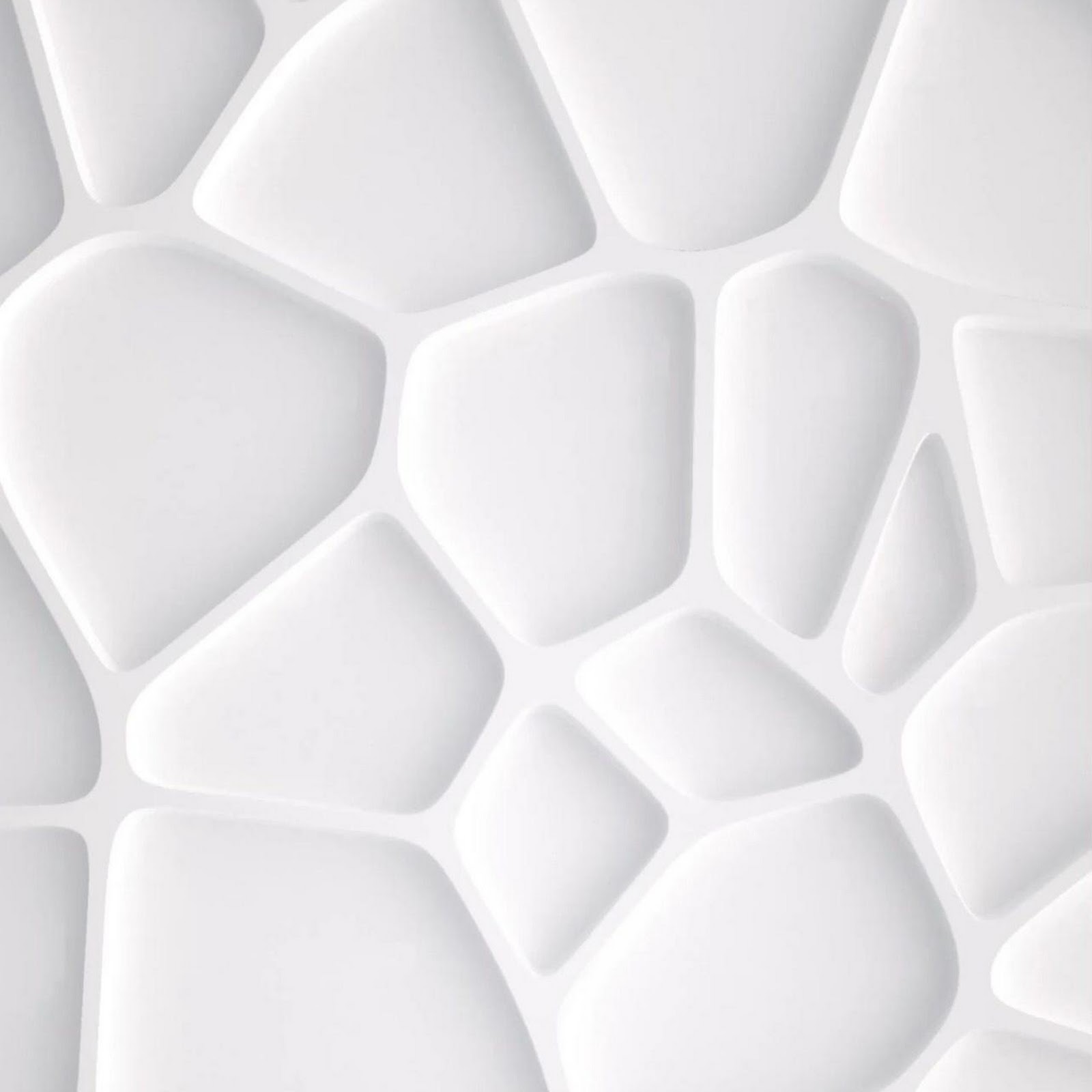 Download White Texture, Modern Design, 3D Pattern, Abstract Geometric Full HD iPhone
