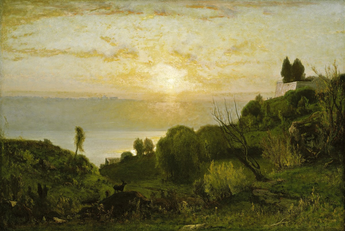 Lake Albano Sunset c 1874