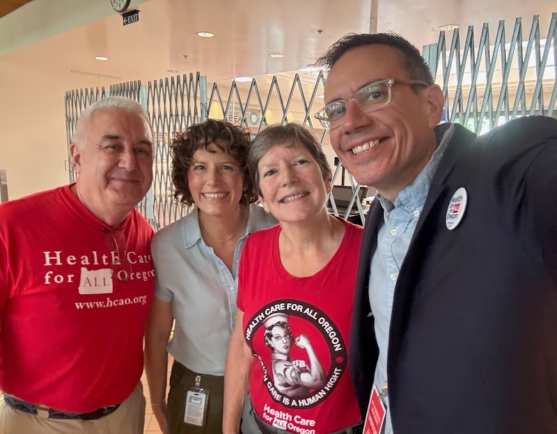 HCAO supporters at the Healthcare for All Oregon event