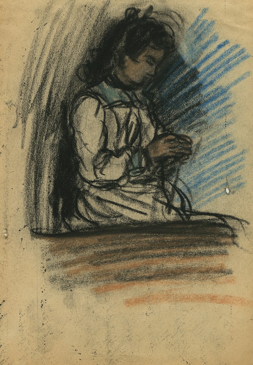 Biddend meisje 1904