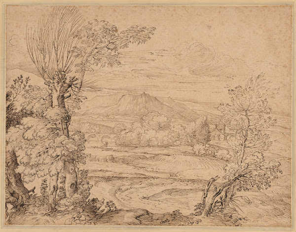 Landscape with a River and Aqueduct mid 1600s