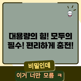 대용량파워뱅크, 초보자 파워뱅크, 휴대용 충전기, 여행 필수 아이템, 학생용 보조배터리