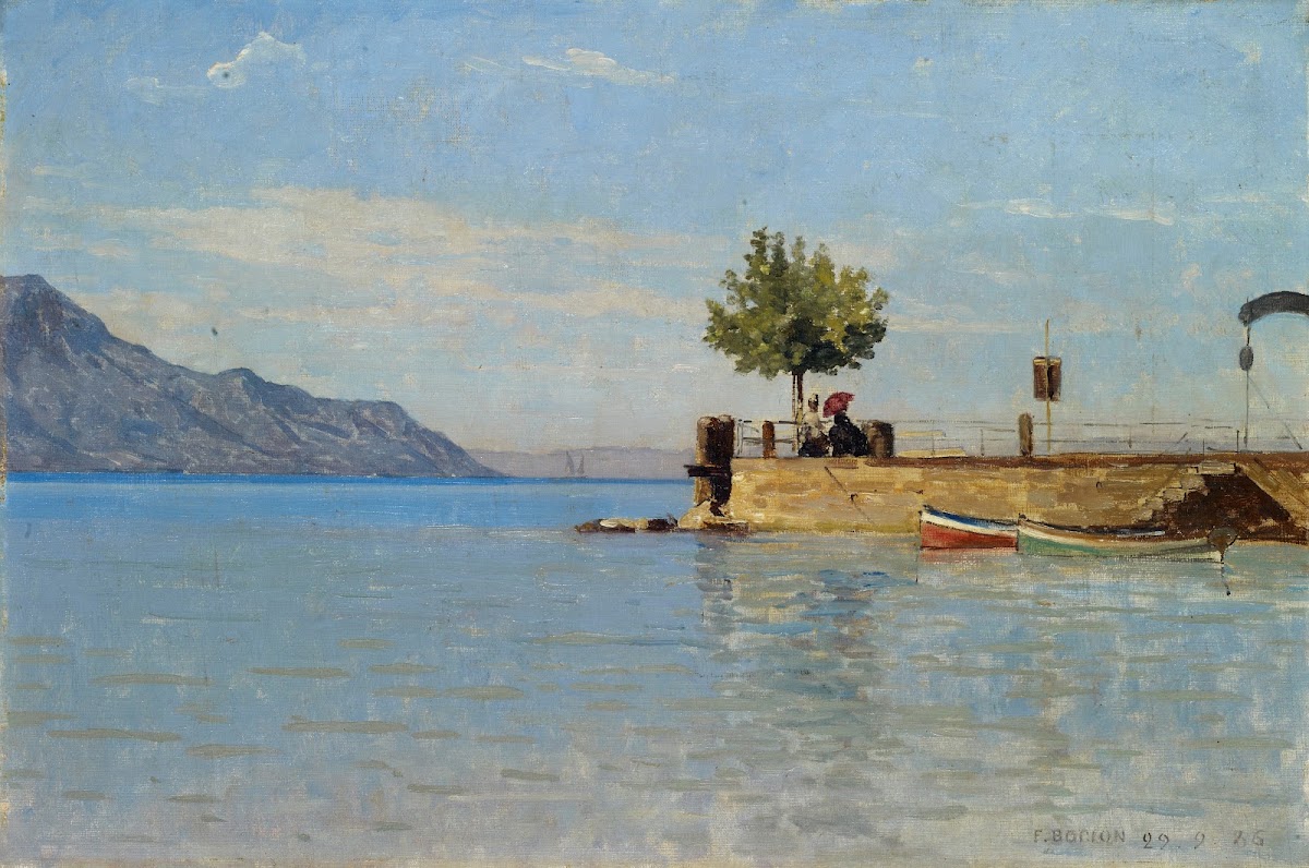 The Pier At Territet 1886