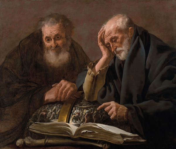 Democritus and Heraclitus
