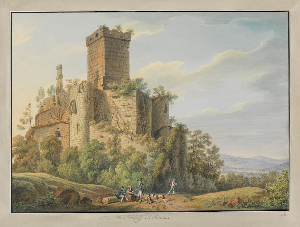 Burg Rötteln bei Lörrach ca 1827