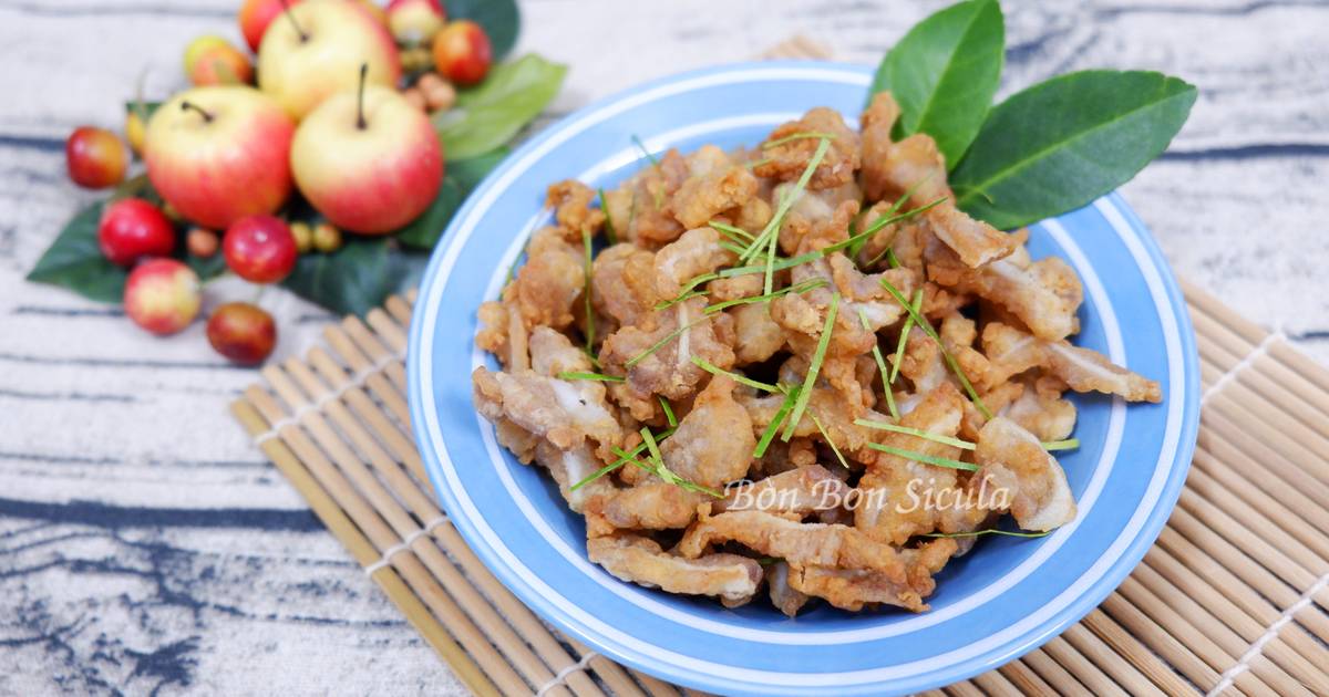 Sụn Heo Chiên Giòn Xóc Lá Chanh