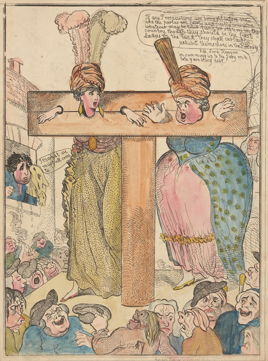 Female gamblers in the pillory 1796