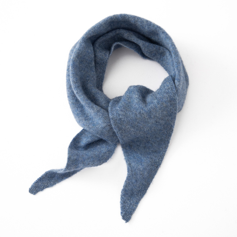 Triangle scarf made of cashmere imitation, warming, 100x33 cm