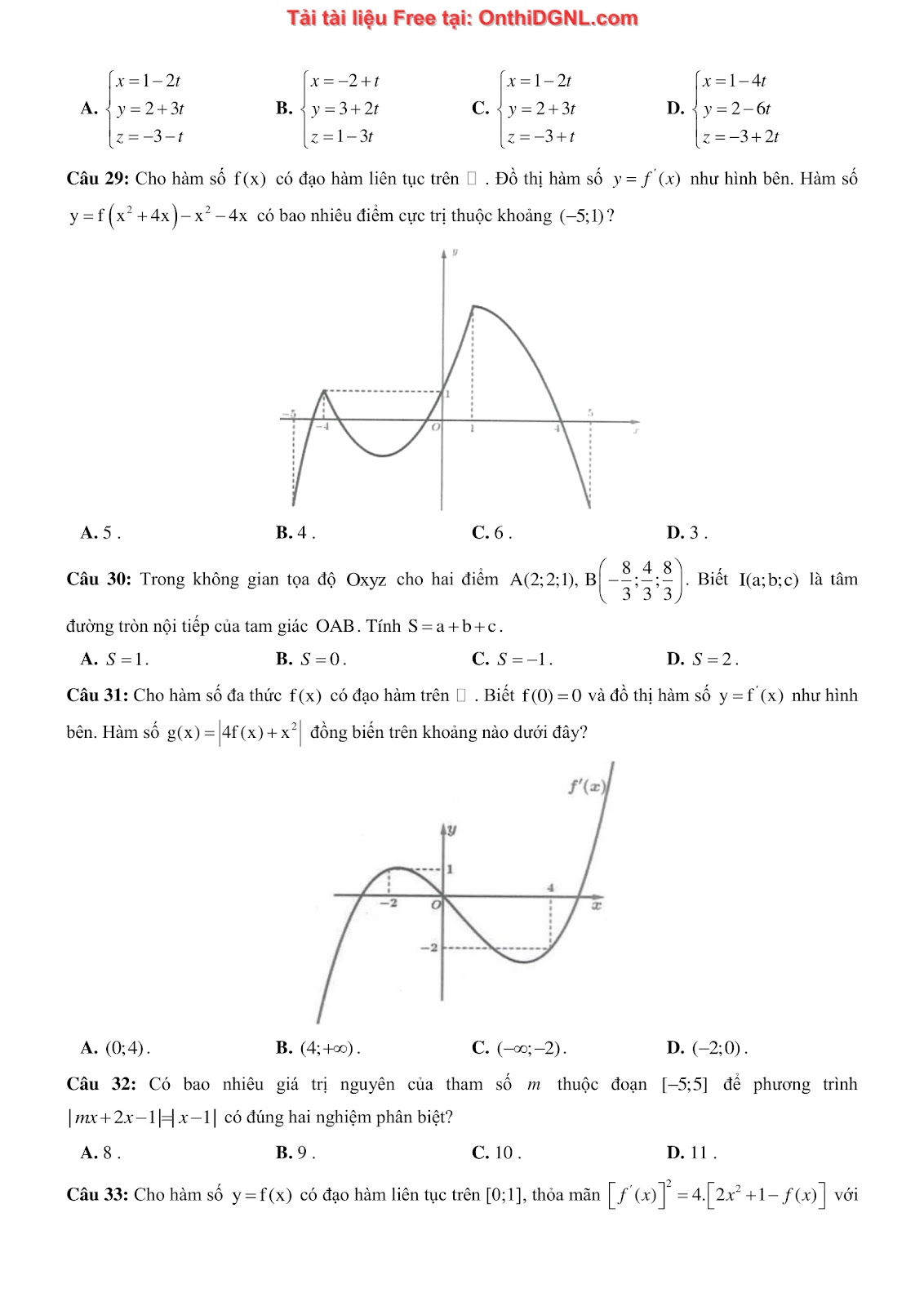 1300 bài tập môn Toán - Ôn thi ĐGNL ĐHQG Hà Nội Phần 21