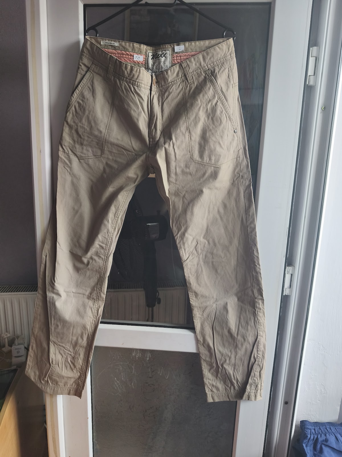 Barbati - Pantaloni bărbați Mexx - L - crem
