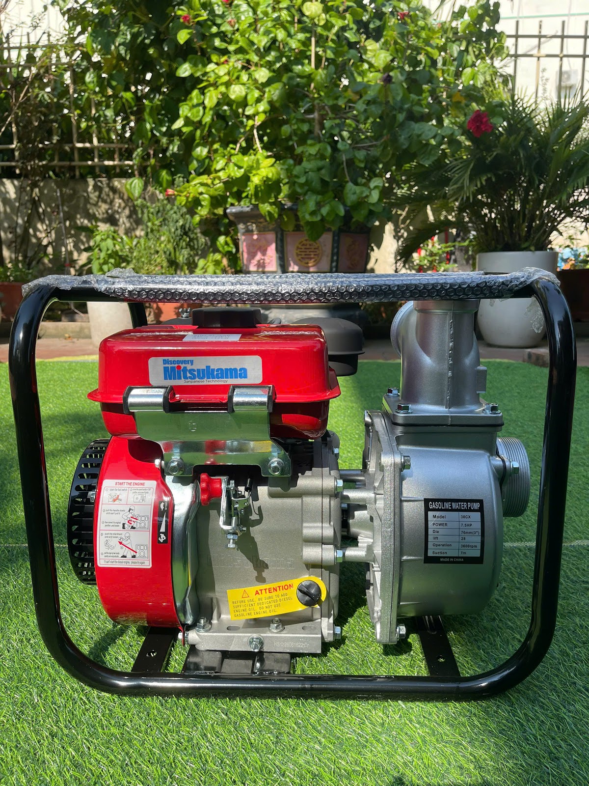 MÁY BƠM NƯỚC CHẠY DẦU 6.5HP MITSUKAMA thumbnail 3