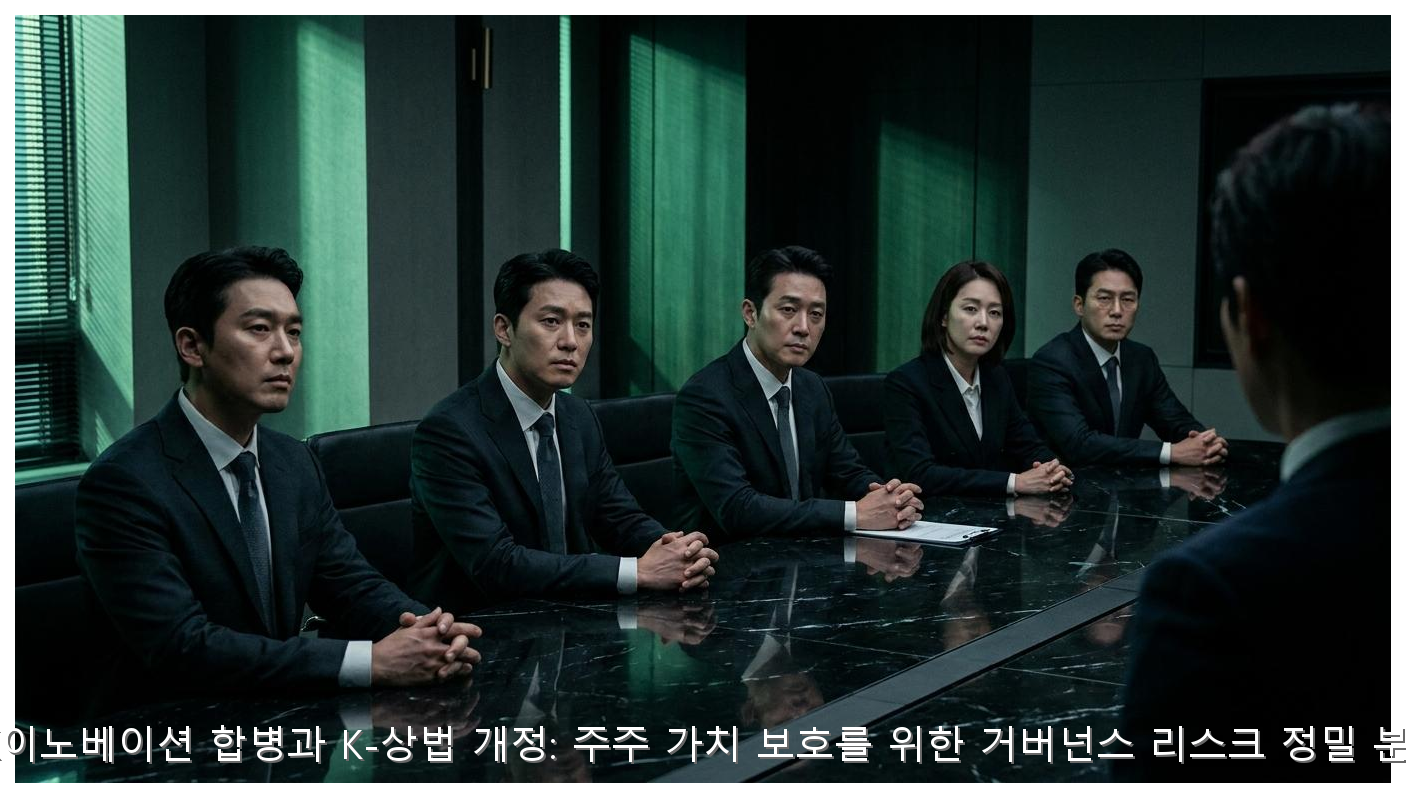 SK이노베이션 합병과 K-상법 개정: 주주 가치 보호를 위한 거버넌스 리스크 정밀 분석 핵심 안내 및 분석 인포그래픽 (5)
