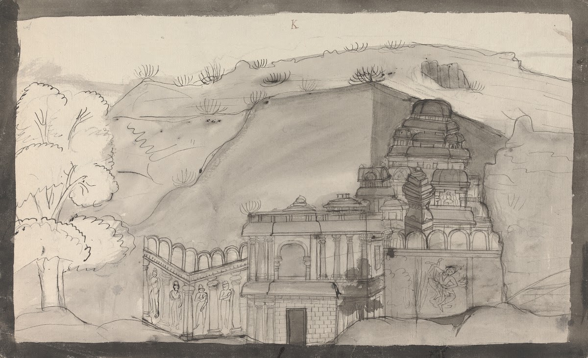 Exterior View of Keylas Kailasanatha ca 1793