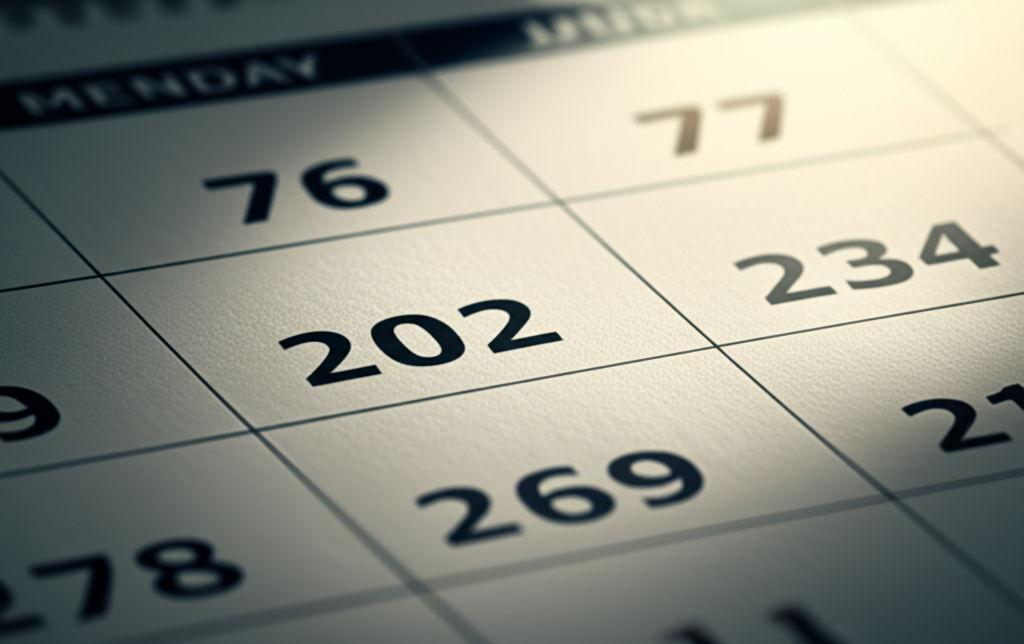 📅 핵심 일정: 지금 바로 달력에 표시하세요