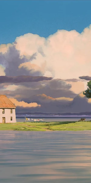 House, Island, Lake, Sky 4K Wallpaper Background