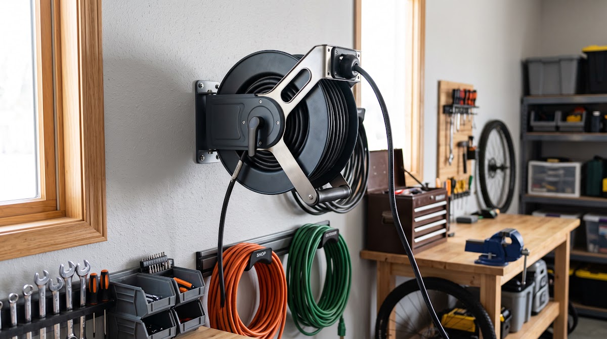 Best Extension Cord Reels for Garages (2026) - BEST PREMIUM — IN CONTEXT