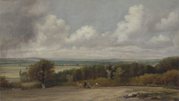 Ploughing Scene in Suffolk 1824 1825