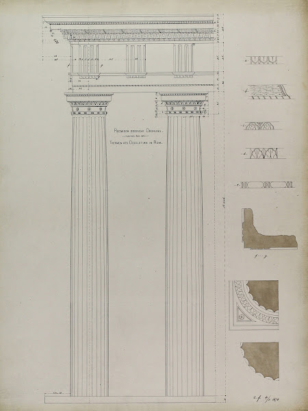 Orders of Architecture Roman Doric Order from Baths of Diocletian Rome Italy Ele